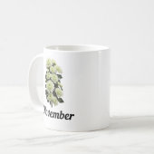 November Geboorte Bloem Mok, Verjaardag Bloem Mok (Voorkant links)