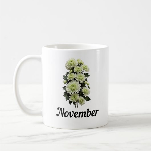November Geboorte Bloem Mok, Verjaardag Bloem Mok (Links)