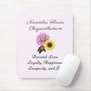 November Geboorte Maand Bloem Chrysanthemum Muismat