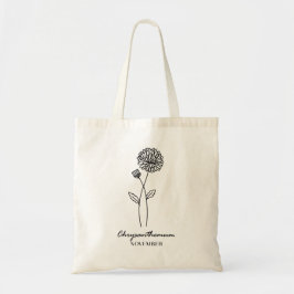 November Geboortebloem | chrysant Tote Bag