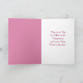 November geboortedag chrysanthemum kaart (Binnen)