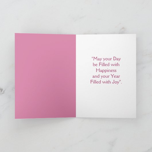 November geboortedag chrysanthemum kaart (Binnen)