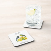 November Geboortemaand Bloem Chrysant Vogels Bier Onderzetter (Rechterzijde)