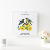 November Geboortemaand Bloem Chrysant Vogels