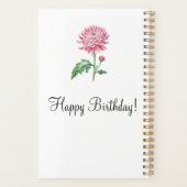 November Geboortemaand Bloem Chrysanthemum Planner (Achterkant)