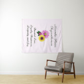 November Geboortemaand Bloem Chrysanthemum Wandkleed (In Situ (horizontaal))