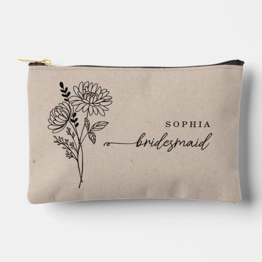 November Geboortemaand Bloem Gepersonaliseerd Brui Etui (Voorkant)