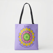 November Geboortemaand Bloem Persoonlijke Boodscha Tote Bag (Voorkant)