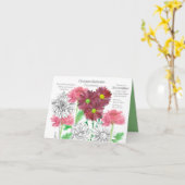 November geboortemaand Chrysanthemum Kaart (Gele Bloem)