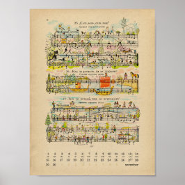 November Happy Notes Kalender 2022 Poster