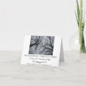 November hemel door de bomen kaart (Achterkant)