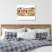 november; herenjacht canvas afdruk (Insitu (Slaapkamer))