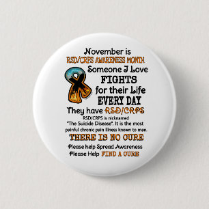 November... iemand waar ik van hou ronde button 5,7 cm