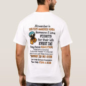 November... iemand waar ik van hou t-shirt (Achterkant)