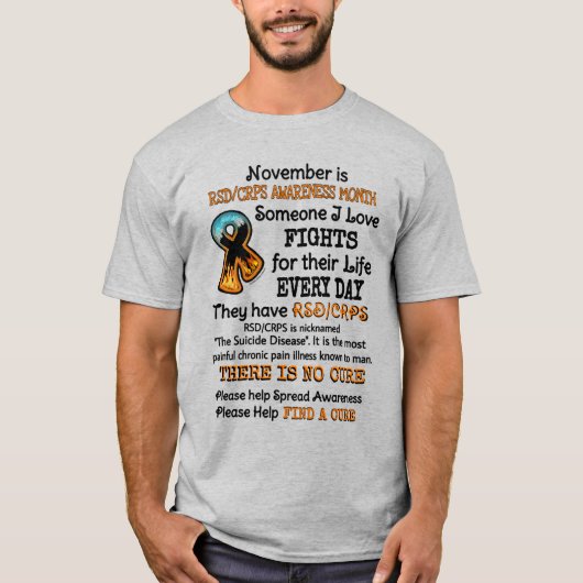 November... iemand waar ik van hou t-shirt (Voorkant)