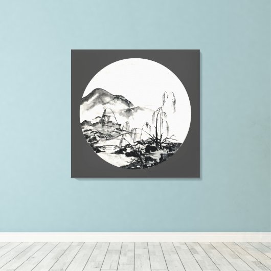 November in Jiangsu Canvas Afdruk (Insitu (Houten vloer))