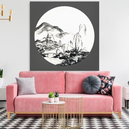 November in Jiangsu Canvas Afdruk (Insitu (Woonkamer))