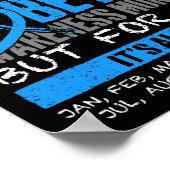 November is de blauwe maand voor diabetes bewustzi poster (Hoek)