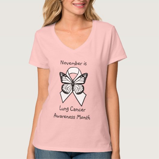 November is de Maand van de Bewustheid van de Kank T-shirt (Voorkant)
