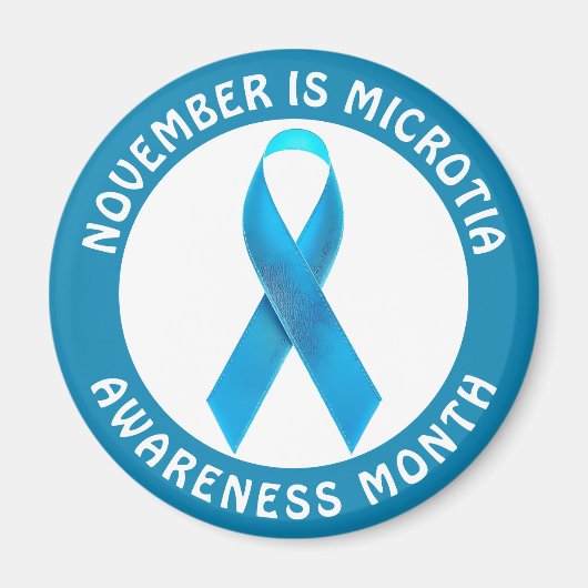 November is de maand van de microtie bewustwording magneet (Voorkant)