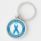 November is de maand van de microtie bewustwording sleutelhanger (Voorkant)