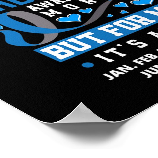 November is de nationale maand van het bewustzijn  poster (Hoek)