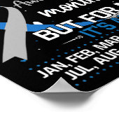 November is de Nationale Maand van het Bewustzijn  Poster (Hoek)