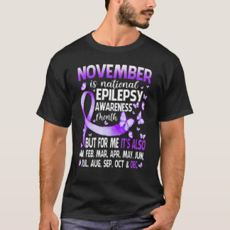 November is de nationale maand van het bewustzijn t-shirt