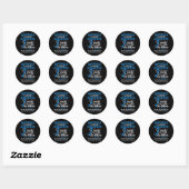 November is Diabetes Awareness Month Blue en Grey Ronde Sticker (Vel)