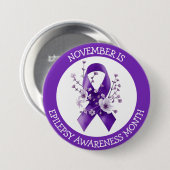 November is Epilepsy Awareness Month Ronde Button 7,6 Cm (Voorkant /achterkant)