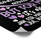 November is het Epilepsy Bewustmakingslint Poster (Hoek)