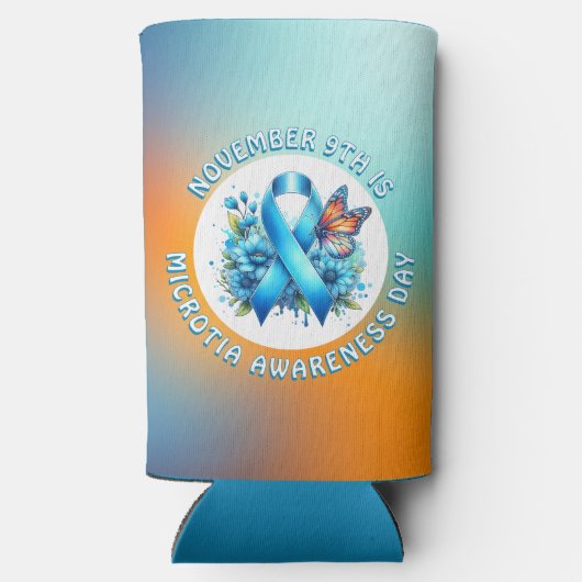 November is Microtia Awareness Month and Day Seltzer Blikjeskoeler (Achterkant)