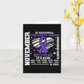 November is nationale alvleesklier kanker bewustzi kaart (Gele Bloem)