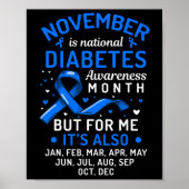 November is Nationale Diabetes Bewustmakingssteun Poster (Voorkant)