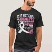 November is nationale maand van het Bewustmakingsv T-shirt (Voorkant)