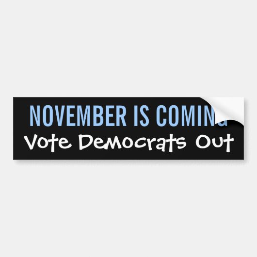 NOVEMBER KOMT - STEMMEN BUMPERSTICKER (Voorkant)