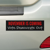 NOVEMBER KOMT - STEMMEN BUMPERSTICKER (Op auto)
