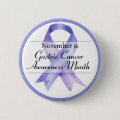 November Maag Kanker Bewustzijnsmaand Ronde Button 5,7 Cm (Voorkant)