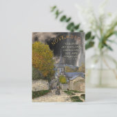 November maand Monet Art Quote Briefkaart (Staand voorkant)