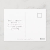 November maand Monet Art Quote Briefkaart (Achterkant)