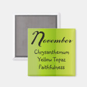 November Magneet (Voorkant / Achterkant)