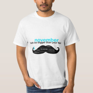 *November mannen maand gezondheidsvoorlichting T-shirt