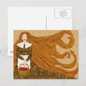 November meisje briefkaart (Voorkant / Achterkant)