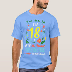 November Meisjes Bloemen T-shirt 38 Jaar Oud IM ni