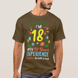 November Meisjes Bloemen T-shirt 66 Jaar Oud IM Ni