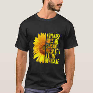 November Meisjes Zonneschijn Gemengde orkaan Zonne T-shirt