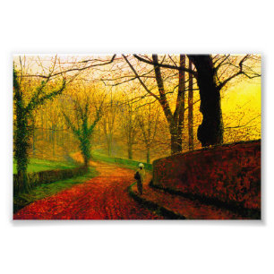 November Middag Stapleton Park Grimshaw Foto Afdruk