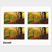 November Middag Stapleton Park Grimshaw Rechthoekige Sticker (Vel)