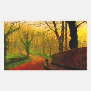 November Middag Stapleton Park Grimshaw Rechthoekige Sticker