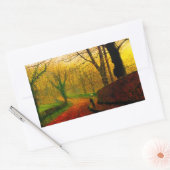 November Middag Stapleton Park Grimshaw Rechthoekige Sticker (Envelop)